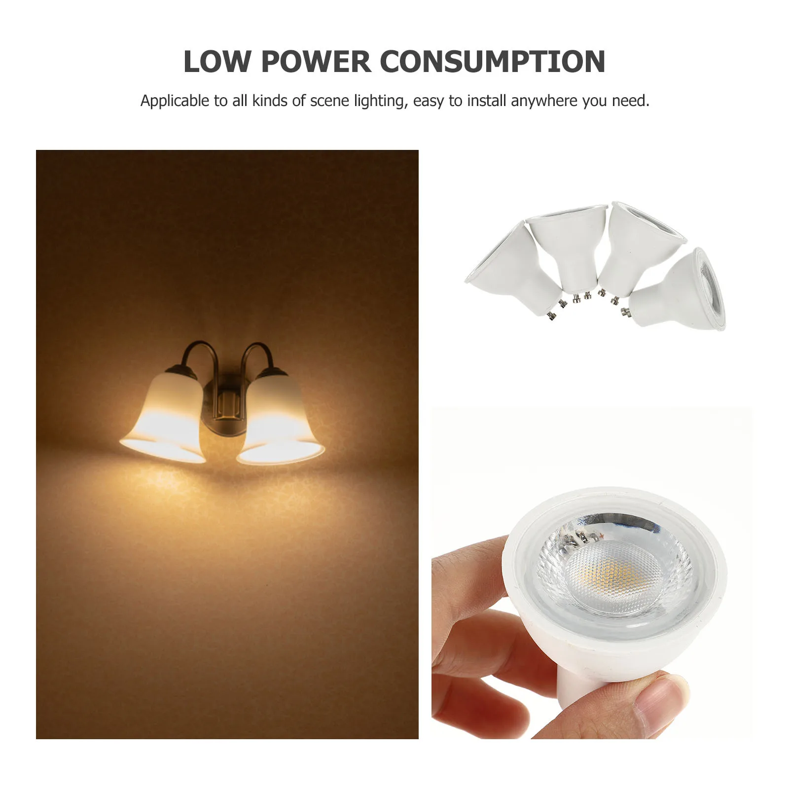 

4pcs Led Spotlights Lamp Cup Modern Retro Design Energy Saving High Brightness For Home Hotel Bedroom Living Room Decorative