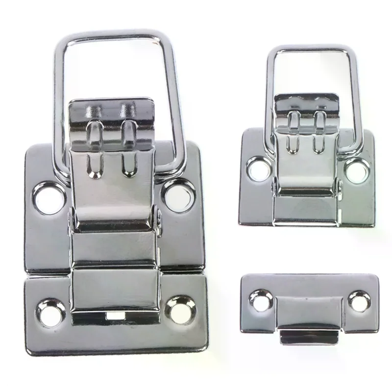 2Pcs 4.5*3cm Stainless Steel Chrome Toggle Latch For Toolbox Case Suitcase Tool Clasp Hardware Accessories