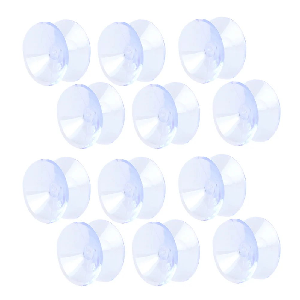 

20Pcs Double Sided Suction Cups Glass Table Top Anti Slip Rubber Pads Non Adhesive Furniture Grippers Clear Bumpers Small