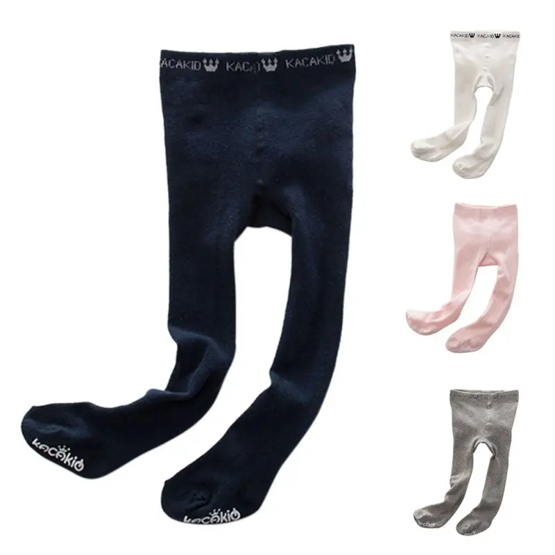 1PC Kids Baby Girls Cotton Tights Hosiery Pantyhose PP Bottom Pants Child Fashion Pantyhose Lace Anti-Slip Leggings For 0-4Y