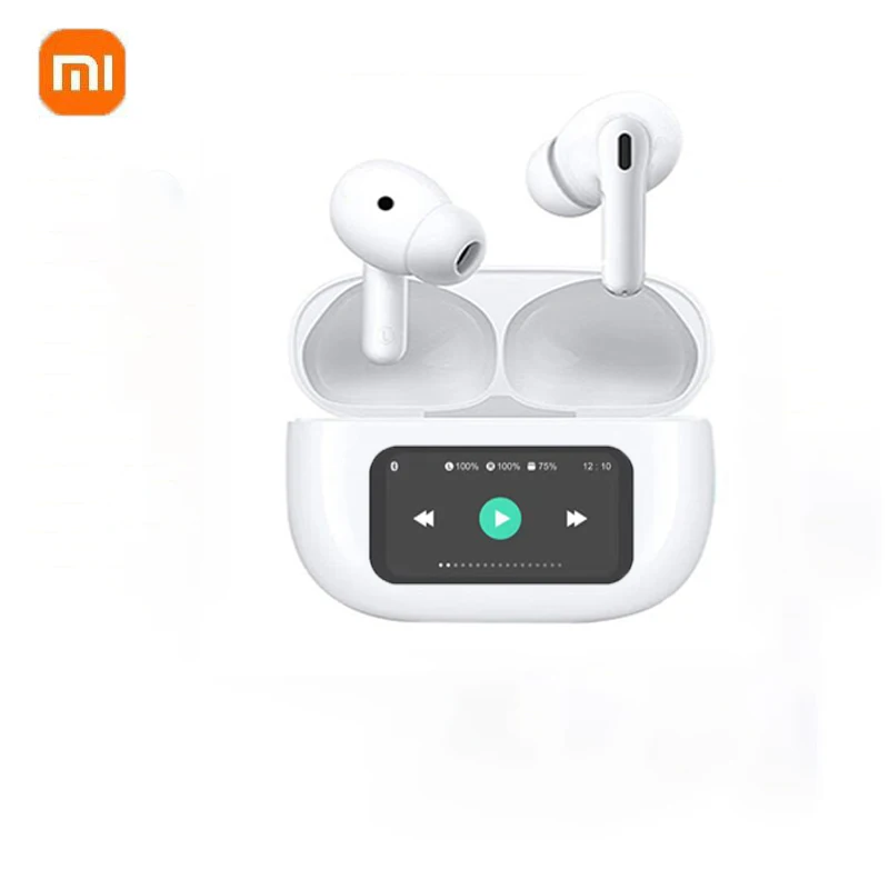 Новая беспроводная гарнитура Xiaomi с сенсорным цветным экраном, Bluetooth-наушники ANC, Super Bass Advanced Audio