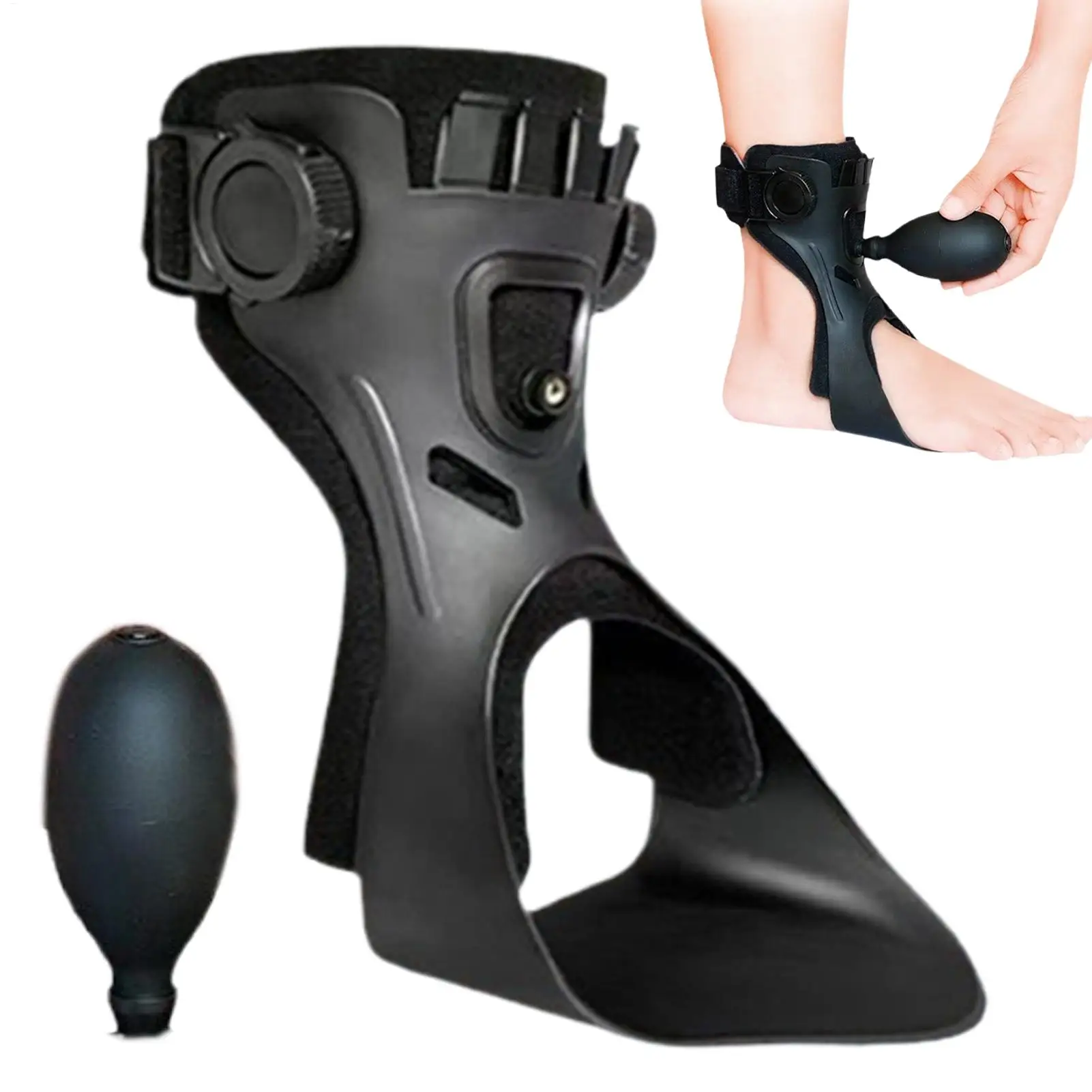 Lightweight Postural Correction Straps Foot Drop Brace Drop Foot Brace Orthosis Drop Foot Ankle Support with Adjustable Buckle