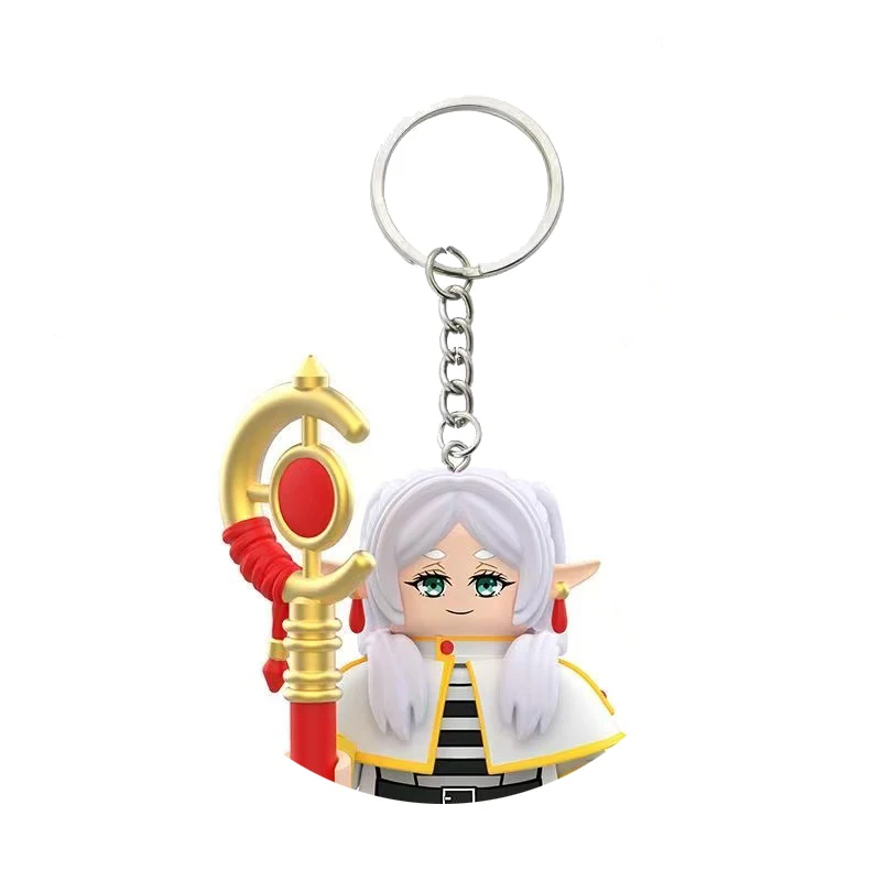 

Hot Selling Cartoon Anime keychain Mini 3D Figures Model Building Block Toys Children's Gift