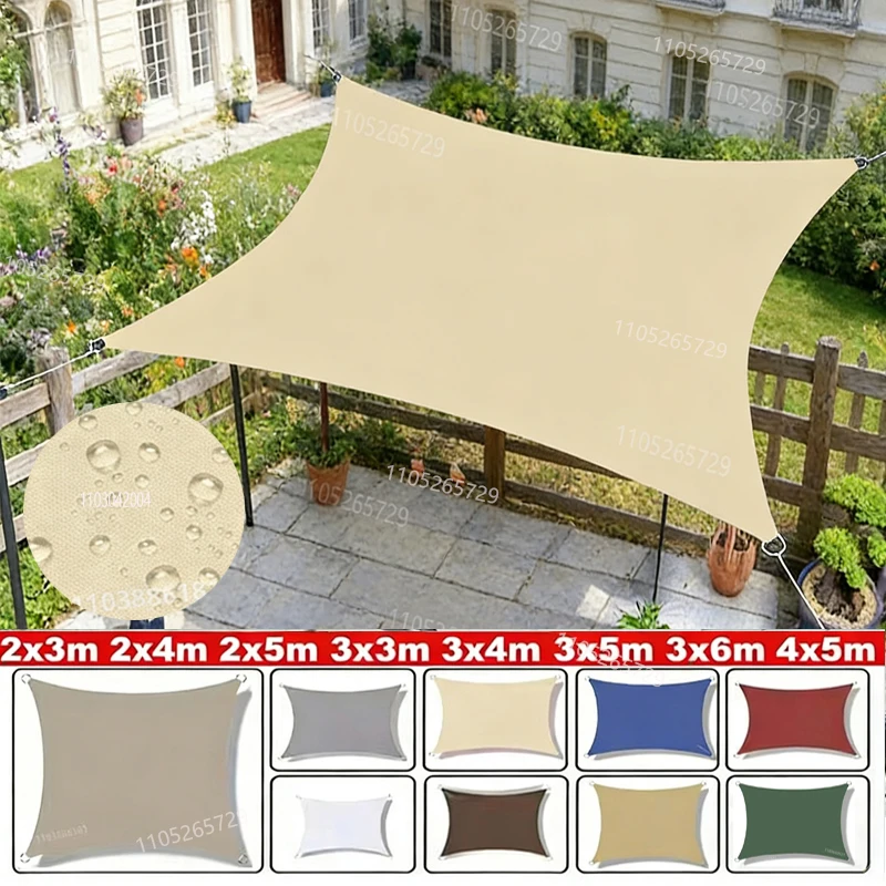 

Водонепроницаемый солнцезащитный тент для террасы, газона, пляжа, сада, навеса для автомобиля, двора, патио, беседки