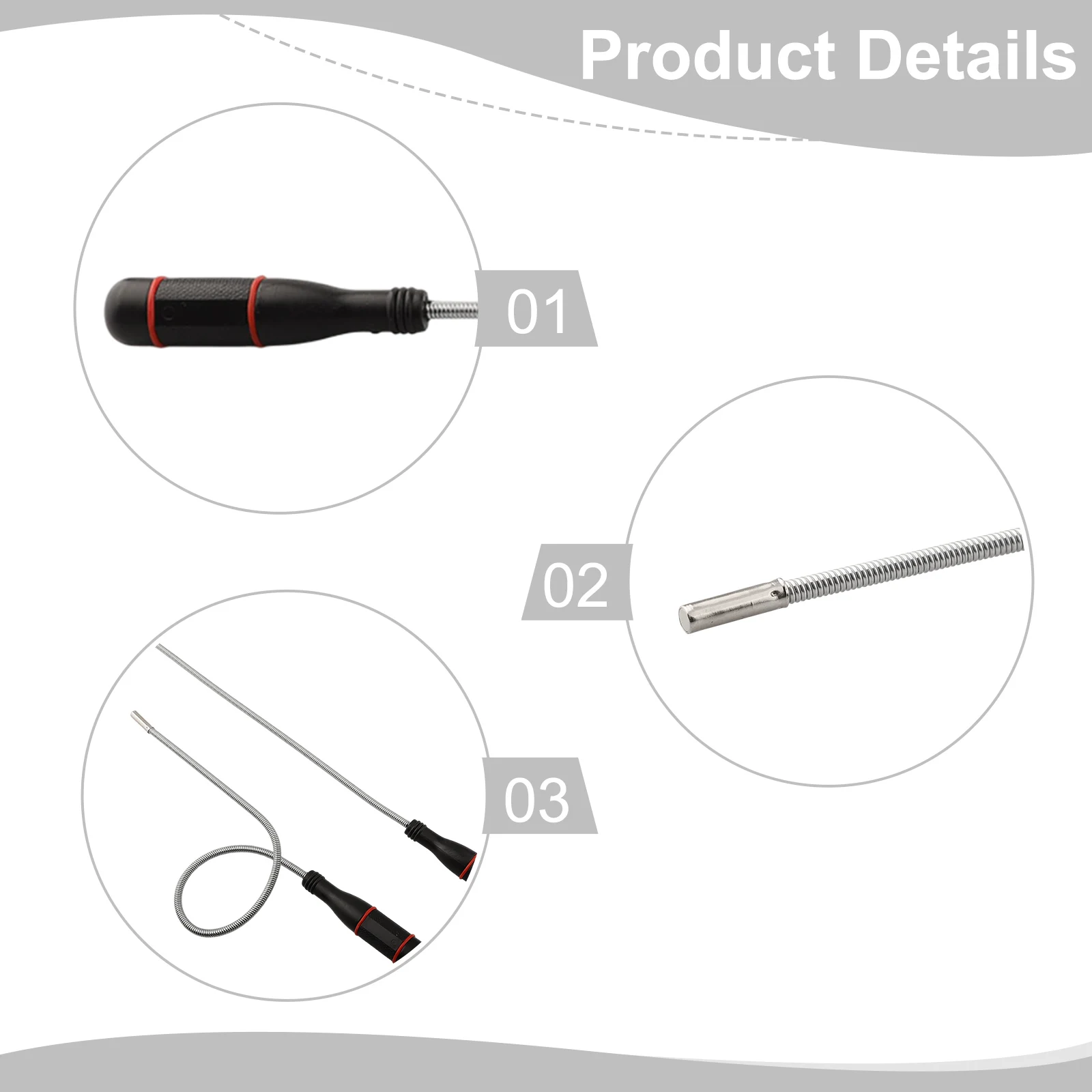 

Инструмент для авторемонта Гибкий магнитный инструмент Авторемонт Домашнее обслуживание Длинный гибкий вал Сильное магнитное притяжение