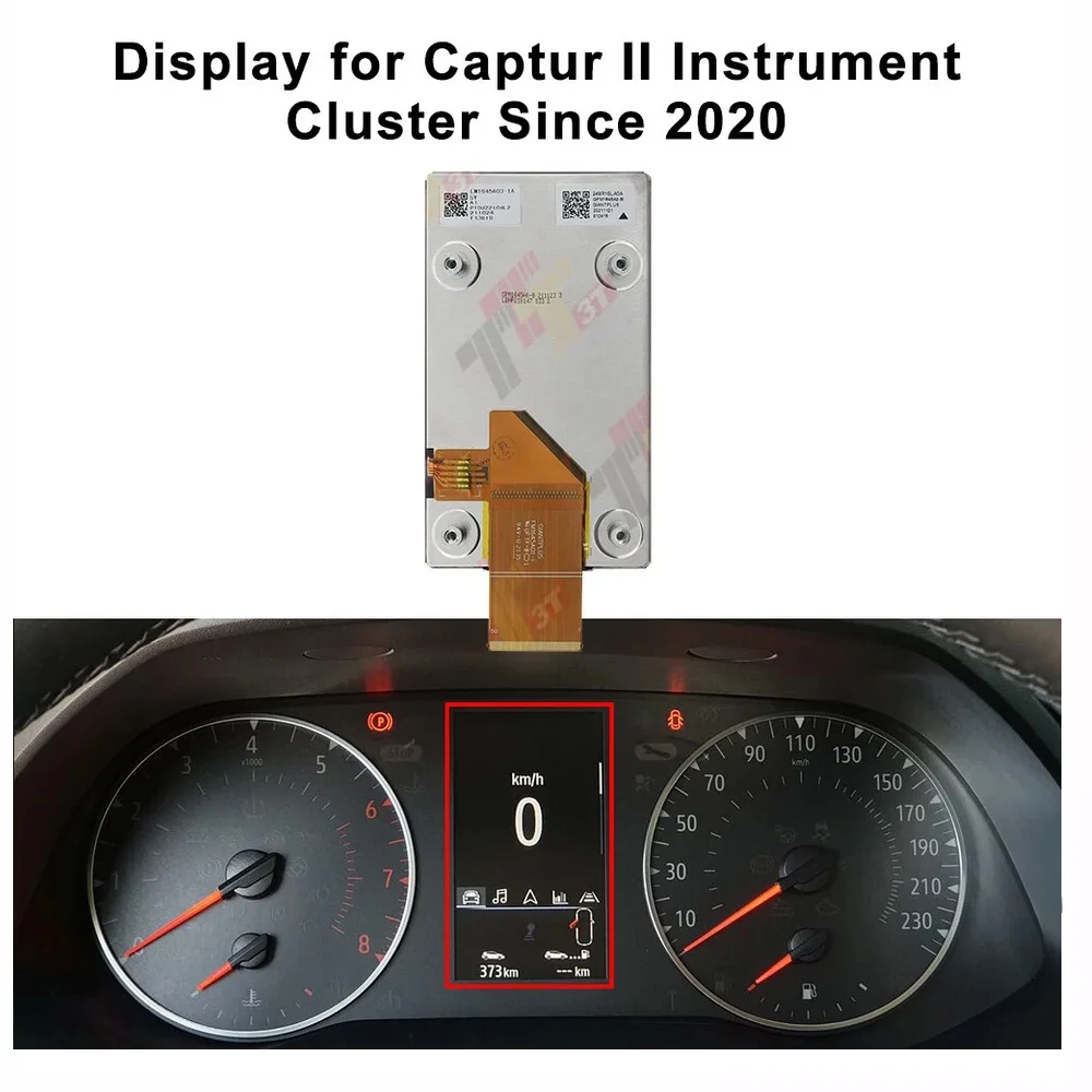 

Dashboard LCD Display for Renault Arkana, Captur II, Clio V, Mitsubishi ASX Instrument Cluster (2019-2023)