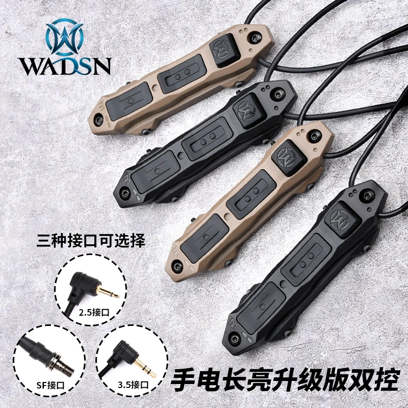 Tactical Augmented Pressure Remote Dual Function Switch For Mlok Keymod DBAL A2 PEQ 15 NGAL MAWL Flashlight Weapon Scout Light