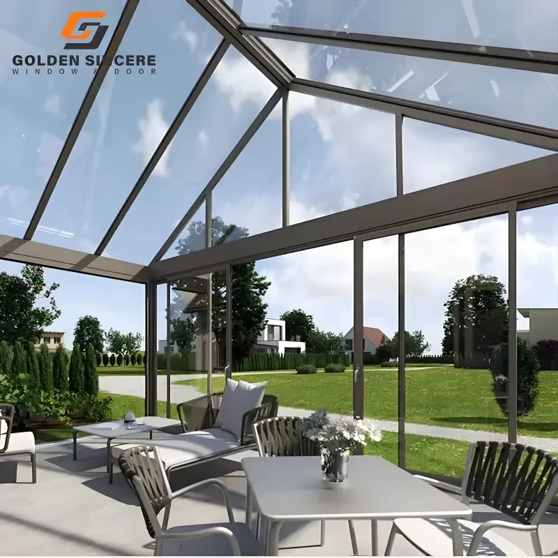GS Commercial Glass Room with Thermal Insulation for Restaurant