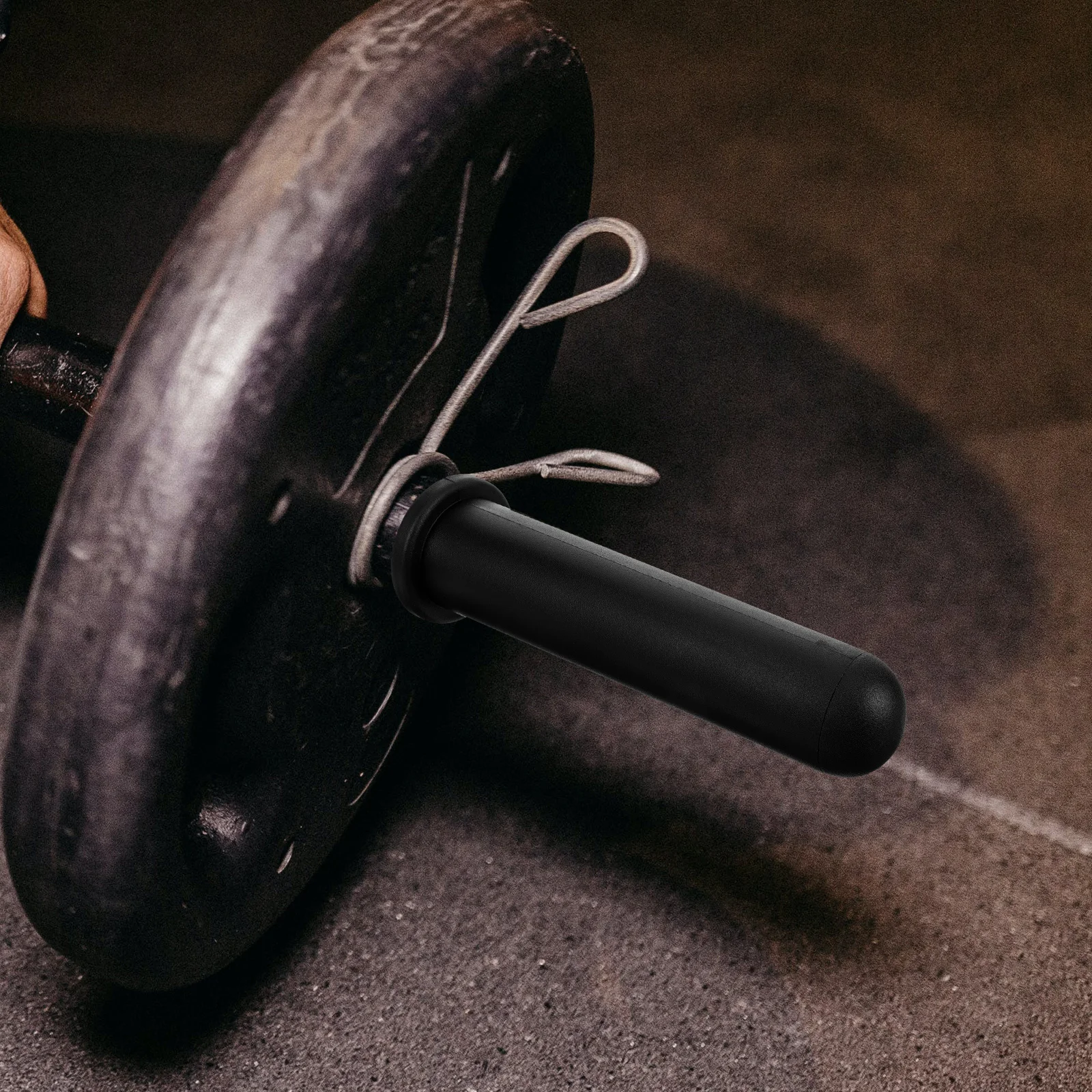 

Barbell Sleeve Anti Skid Plastic Handle Cover Gym Supply Ball Head Dumbbell Rod Grips Protective Pp Long Service Easy Operation