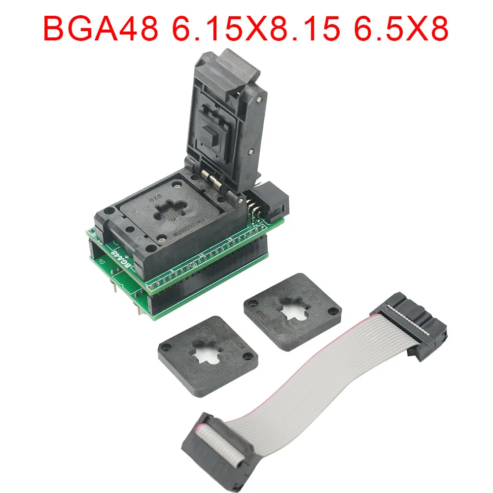 

100% Original BGA48 Adapter can only work on XGecu T48 progammer model: ADP-BGA48-E001 for NOR and NAND Flash chips