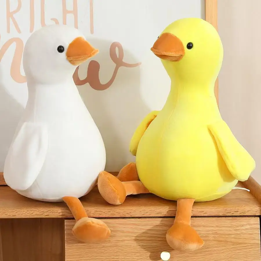 16/35/50 cm Neue Simulation Große Gelbe Ente und Weiße Gans Puppe Gefüllte Plüsch Spielzeug Cartoon Anime Nette kinder Geburtstag Geschenk