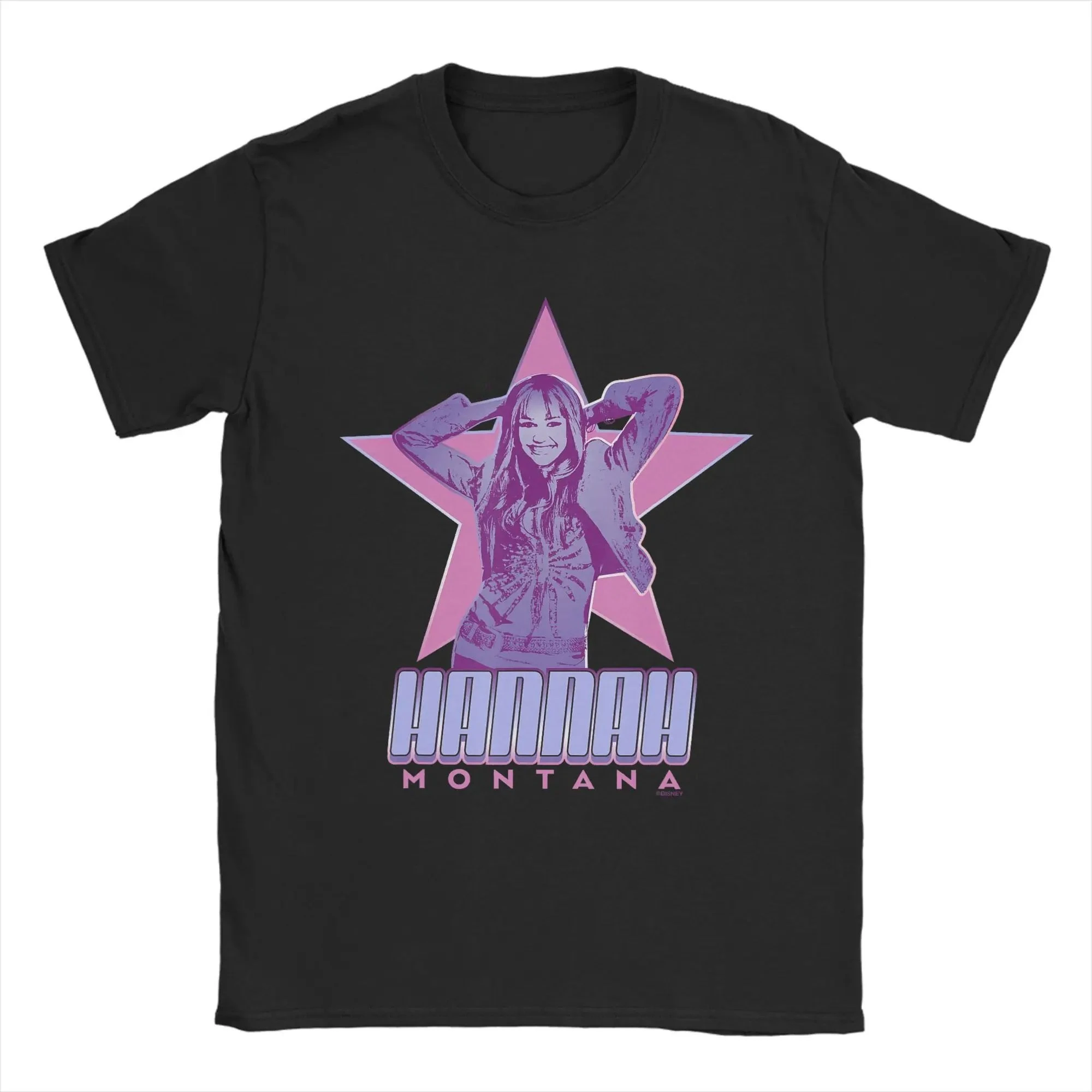 2026 Y2K Vintage Summer Hip Pop Hannah Montana 20th Anniversary T-Shirt Cotton Casual Print Tee Shirt for Women Men