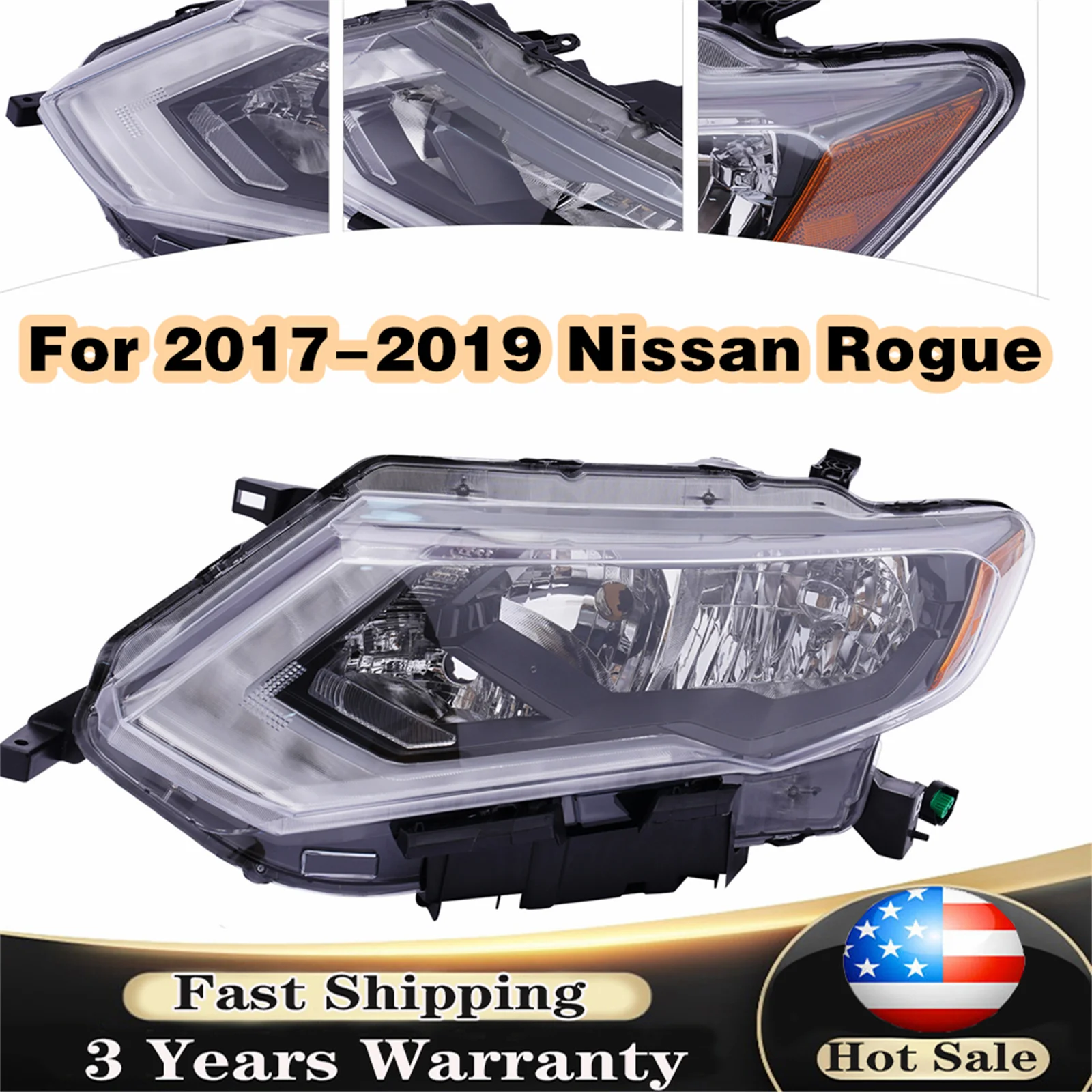 

Галогенные фары, аксессуары для Nissan Rogue Sport 2020-2021, пара/левая/правая боковые фары