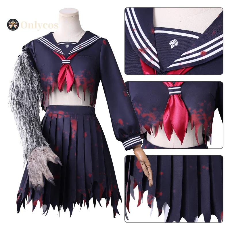 

Game SILENT HILL f Shimizu Hinako Cosplay Costume Anime Roleplay Dress JK Uniform Halloween Party Carnival Uniform Onlycos