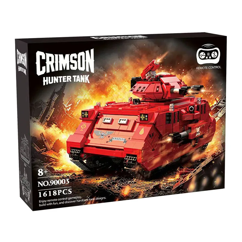 IN STOCK 90003 MOC Holy Blood Angel Predator Remote Control Tank Building Blocks Bricks Model DIY Adult Toy Christmas Gift Set