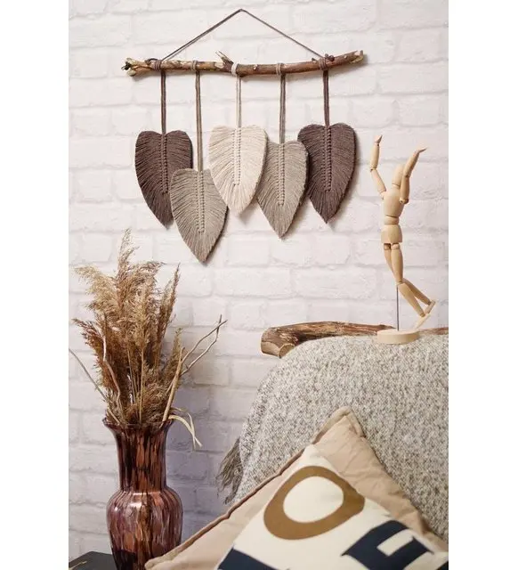 Decoração de parede padrão de folha