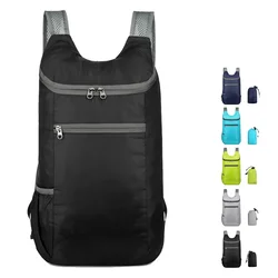 20L Unisex Waterproof Foldable Bag Outdoor Backpack Portable Camping Hiking Travel Daypack Leisure Men Sport Bag Backpack Women