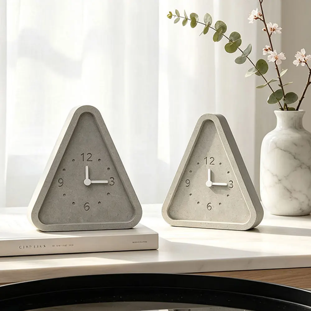 

Форма для часов в виде геометрического треугольника из силикона для бетона, цемента, гипса, эпоксидной смолы, для декора стен, дома, поделок, подарков