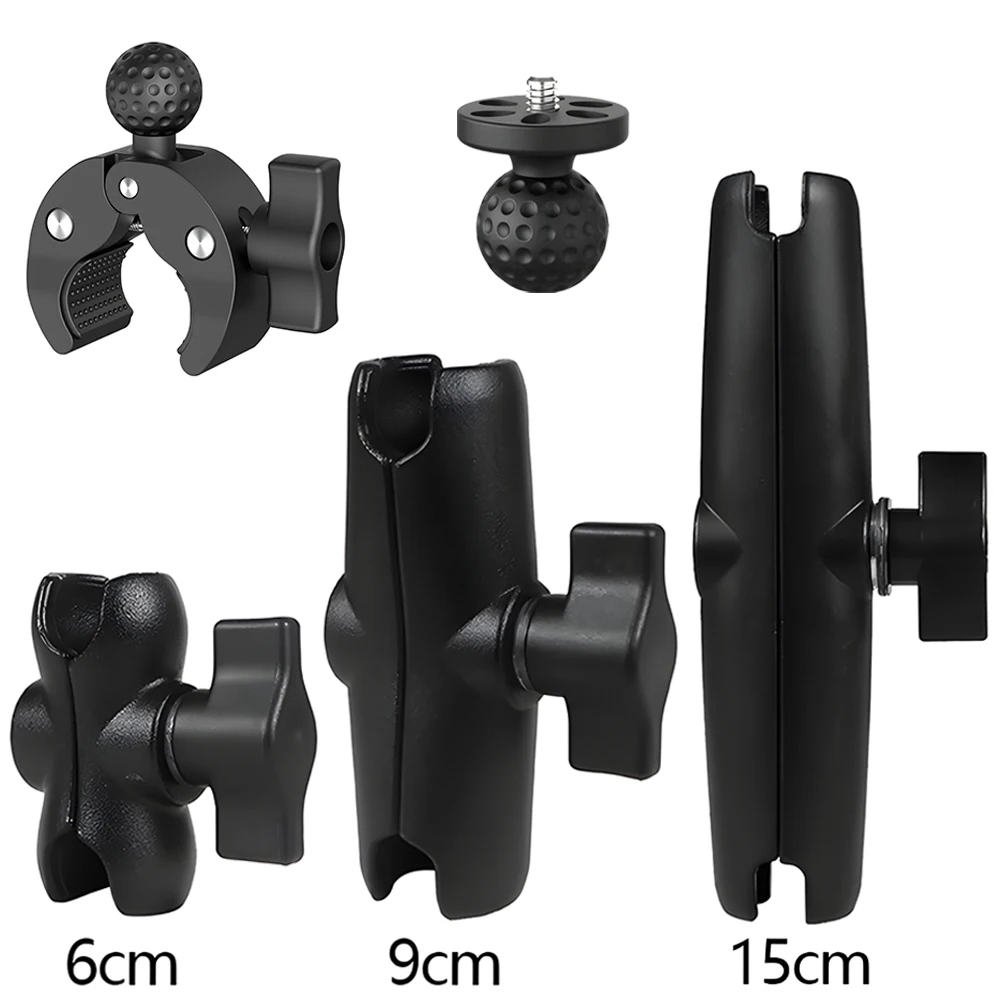 AliExpress ERIKOLE Double Socket Arm for RAM Mount for 25mm 1" Ball Head Clamp Phone Hold-Bicycle Motorcycle Action Camera Extension Arm Accessory