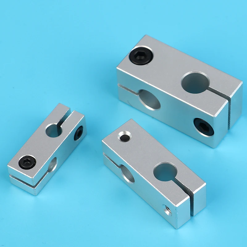 Pillar fixing clamp vertical fixed diameter fastening aluminum alloy optical axis cross block steel pipe fixing bracket connecti