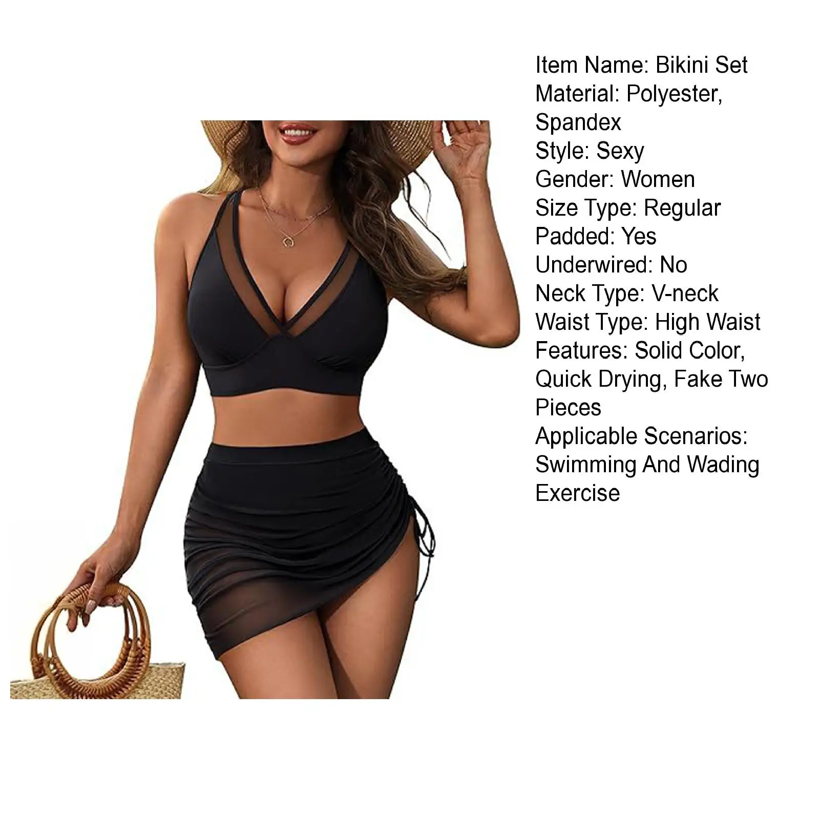 2023 strand 10 Farben 2023 Sommer Weiblichen Badeanzug Halter Brasilianischen Bikini Frauen Bademode Push-Up Bikini Set Ring Badeanzug