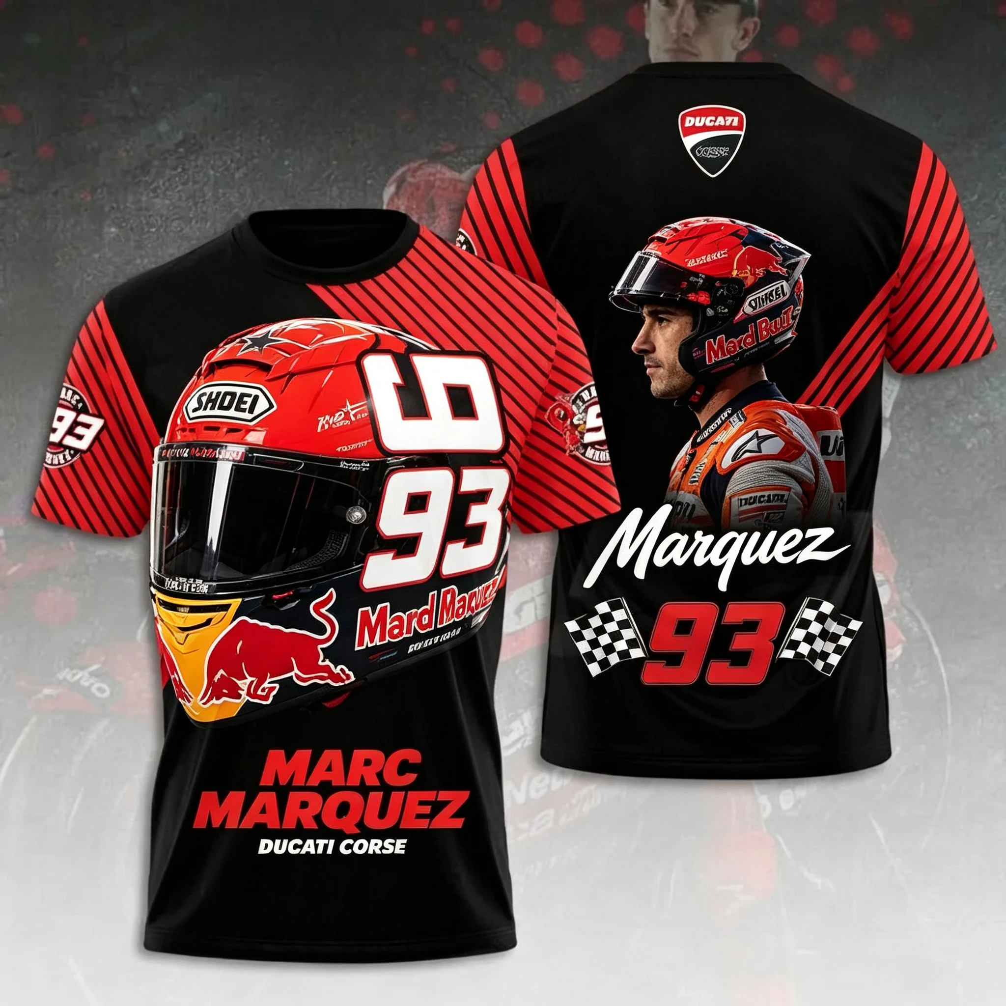 Men Oversized Short Sleeve Top Summer MM93 Marc Marquez GP24 Moto GP T Shirt 3D Print Motorcycle Racing Short Sleeve Fans Jersey