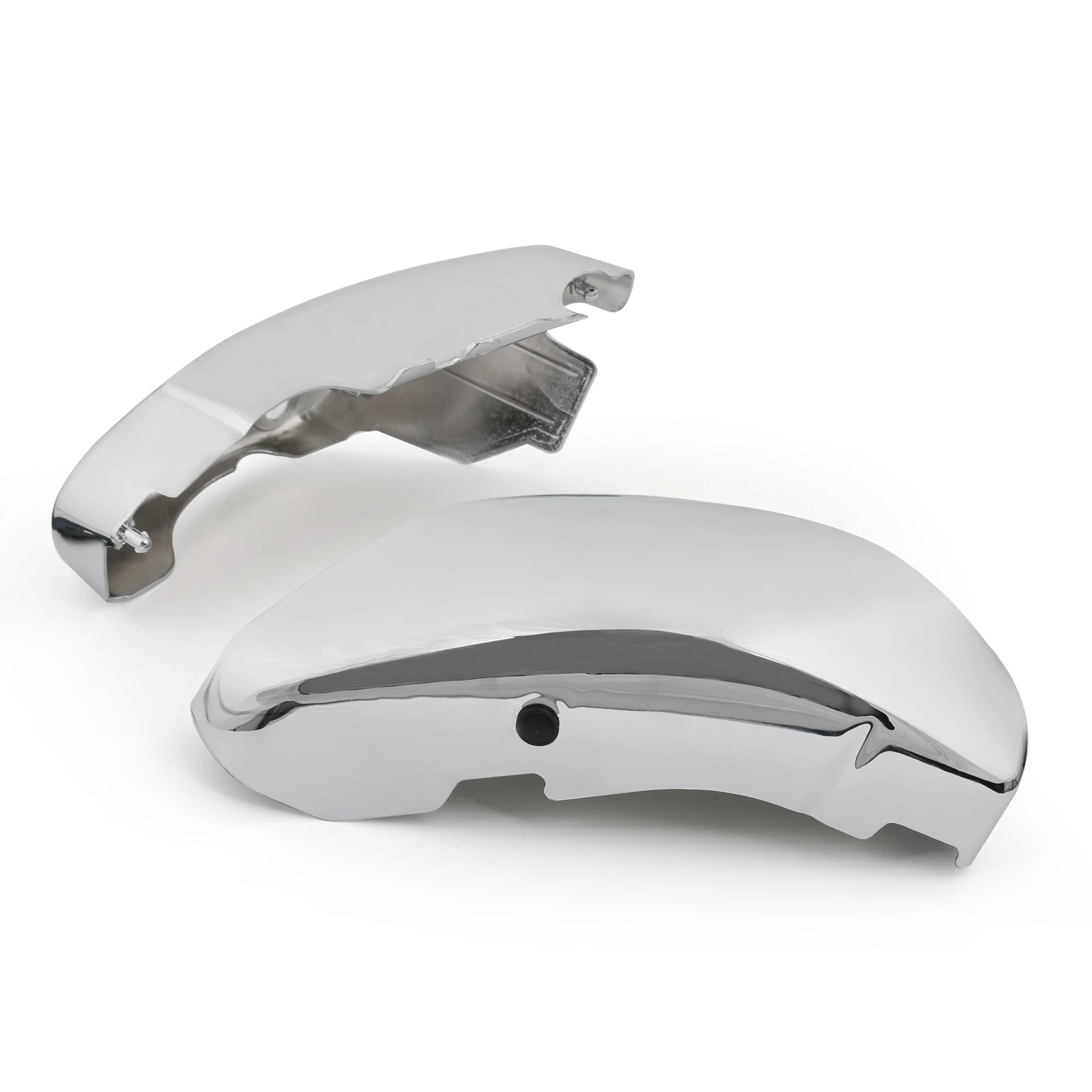Motorcycle Accessories L&R Side Battery Cover Fairing Guard Chrome/Black ABS Plastic Fit For Suzuki Boulevard Voluisa C50 VL800