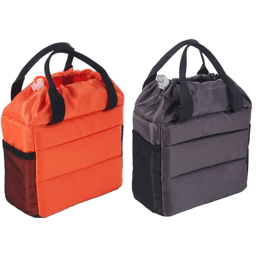 Insert Partition Digital Camera Bag Padded Divider Waterproof Camera Hand Bag Shockproof Drawstring Closure Camera Carrying Case