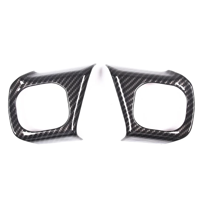For 2020-2023 Polaris Slingshot ABS Matte Black Car Steering Wheel Button Frame Sticker Car Interior Accessories 2Pcs - view 2
