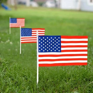 الولايات المتحدة الأمريكية باليد عصا العلم راية، مصغرة الراية، 14x21cm، 30 سم القطب، في الأوراق المالية، 50 جهاز كمبيوتر شخصى أعلى 10 أعلام عصا مبيعا - رقم 2