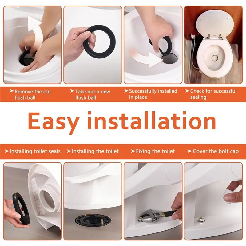 RV Toilet Seal Kit Compatible For Camper 300/310/320 RV Toilets To Replace 385311652 RV Toilet Seal Part,2-In1 Combo Kit