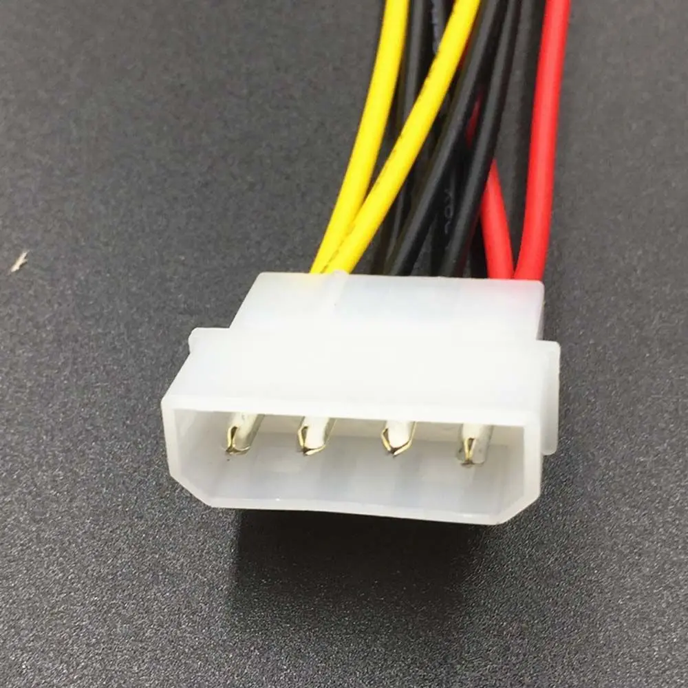 Connector Wire 4 Pin Molex IDE to 2 Serial ATA SATA Adapter Cable SATA Power Cable Hard Driver Power Cable Power Extension Cord