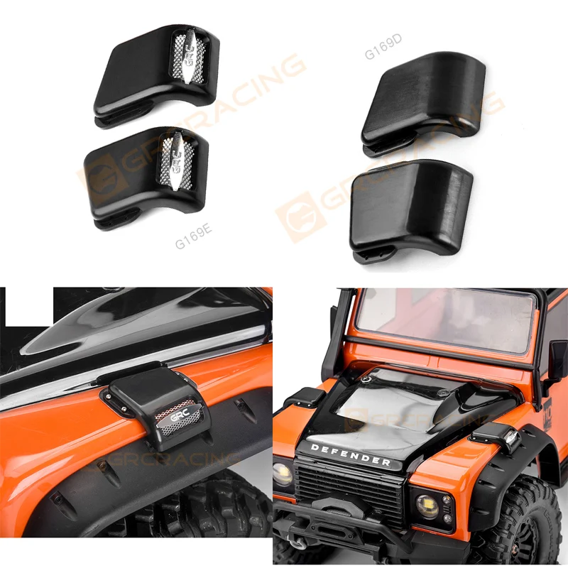 Detailed Simulation of The Dust Shield and Snow Shield Covering The Air Intake for 1/10 RC Crawler Car Traxxas TRX4 Defender DIY