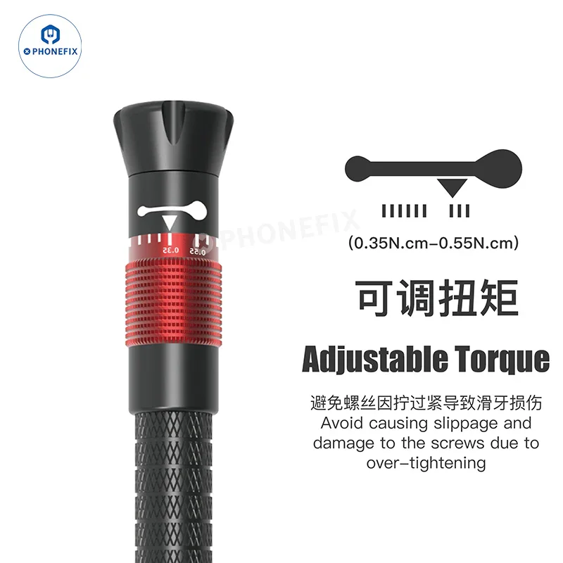 Adjustable Torque Screwdriver Set Portable Screwdriver with Replaceable Screwdriver Bits for Phone Laptop PC Disassembly Repair