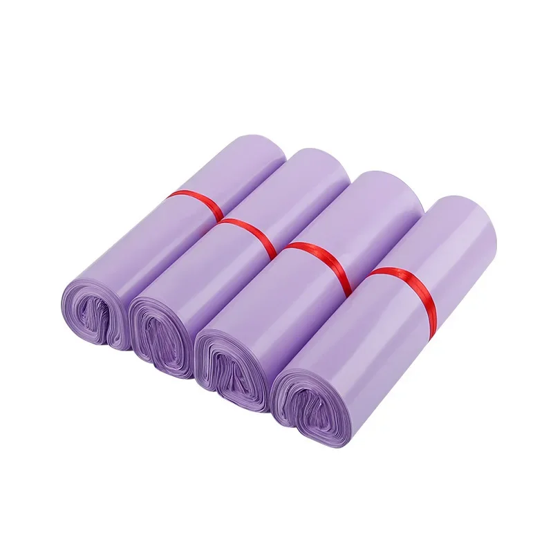 100 piecesXR GT - Self sealing purple mail bag, express bag, packaging envelope, transportation bag, new, 100 pieces