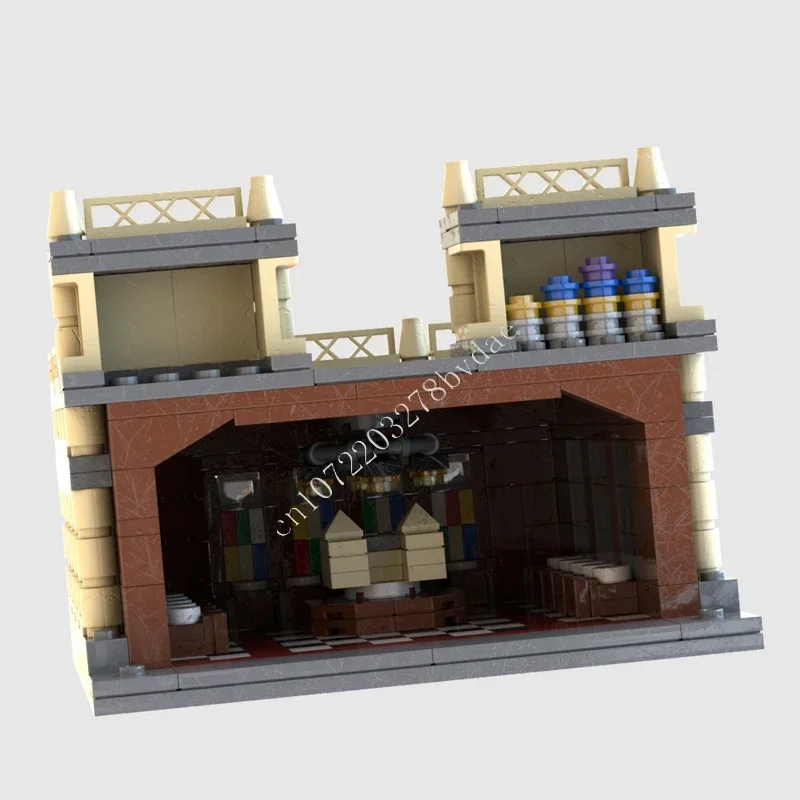 1603PCS Micro Batcave Modular MOC Creative Street View ชุดบล็อกอาคารสถาปัตยกรรม DIY การศึกษาประกอบของเล่นของขวัญ