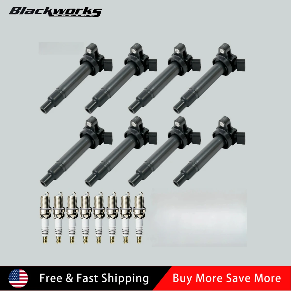 

90080-91180 C1173 DQ50142 UF493 UF230 UF-230 8X Ignition Coil & 8X Iridium Spark Plug for Toyota Tundra Sequoia 4.7L V8 UF230