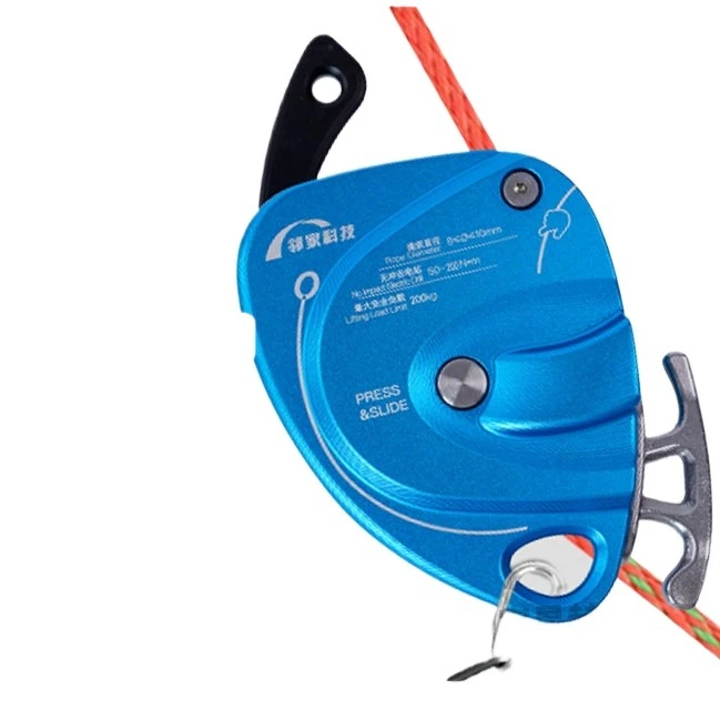 Electric Lifter Climbing Device 200kg/440.92lb Capacity Aerial Rope Ascender for Rock/Wall Climbing&Fall Protection Safety Gear
