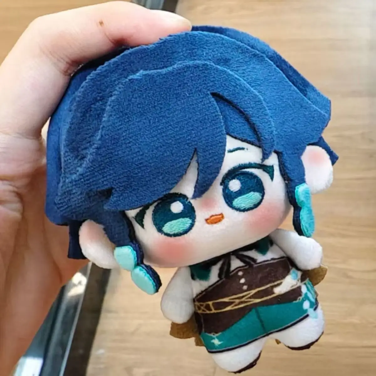 10 cm Genshin Impact Venti Leuke Print Katoenen Pop Schattige Pluche Pop Rugzak Hanger Verrassingscadeau voor Vrienden