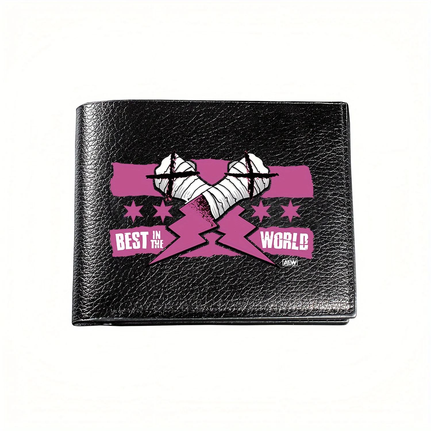 

CM Punk Best In The World AEW Wrestling Graphic Stylish Mens Wallet Premium Quality nice Gift for Dad Husband Boyfriend Business