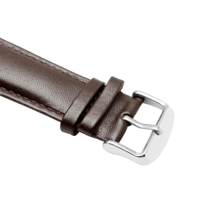 Quality genuine leather wdistband 24*16mm black brown bracelet eplacement Strap For Timex T2N739 T2N721 720