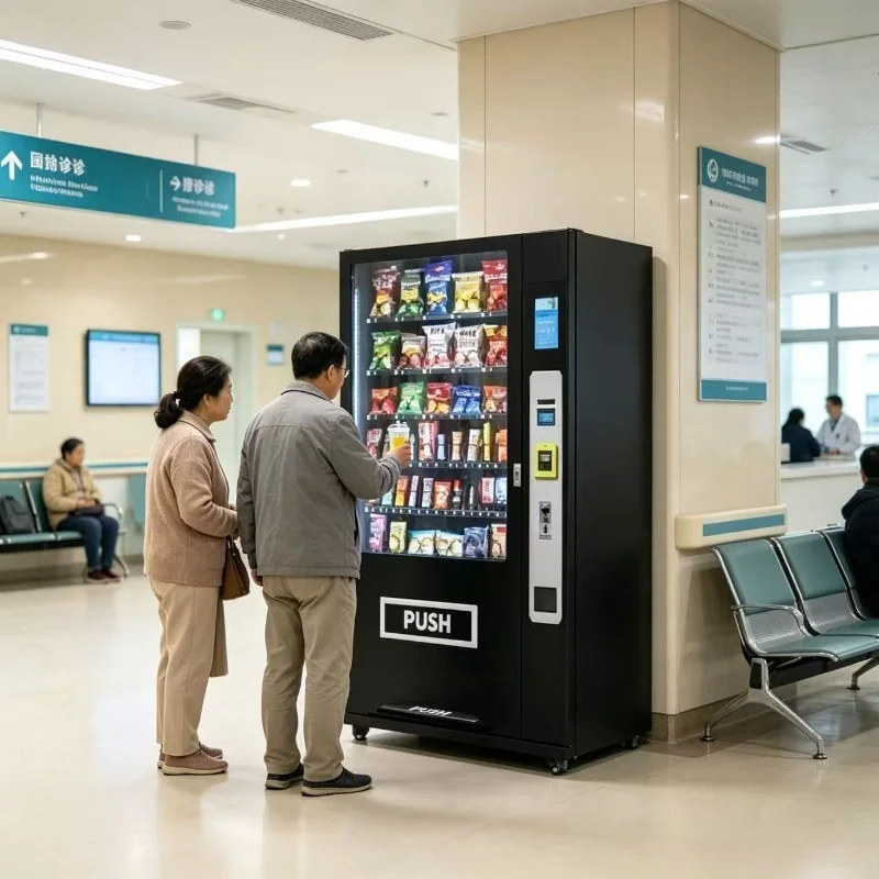 Foodline Unmanned Snack Beverage Vending Machine Touch Screen Self Service Vending Machine for Airport