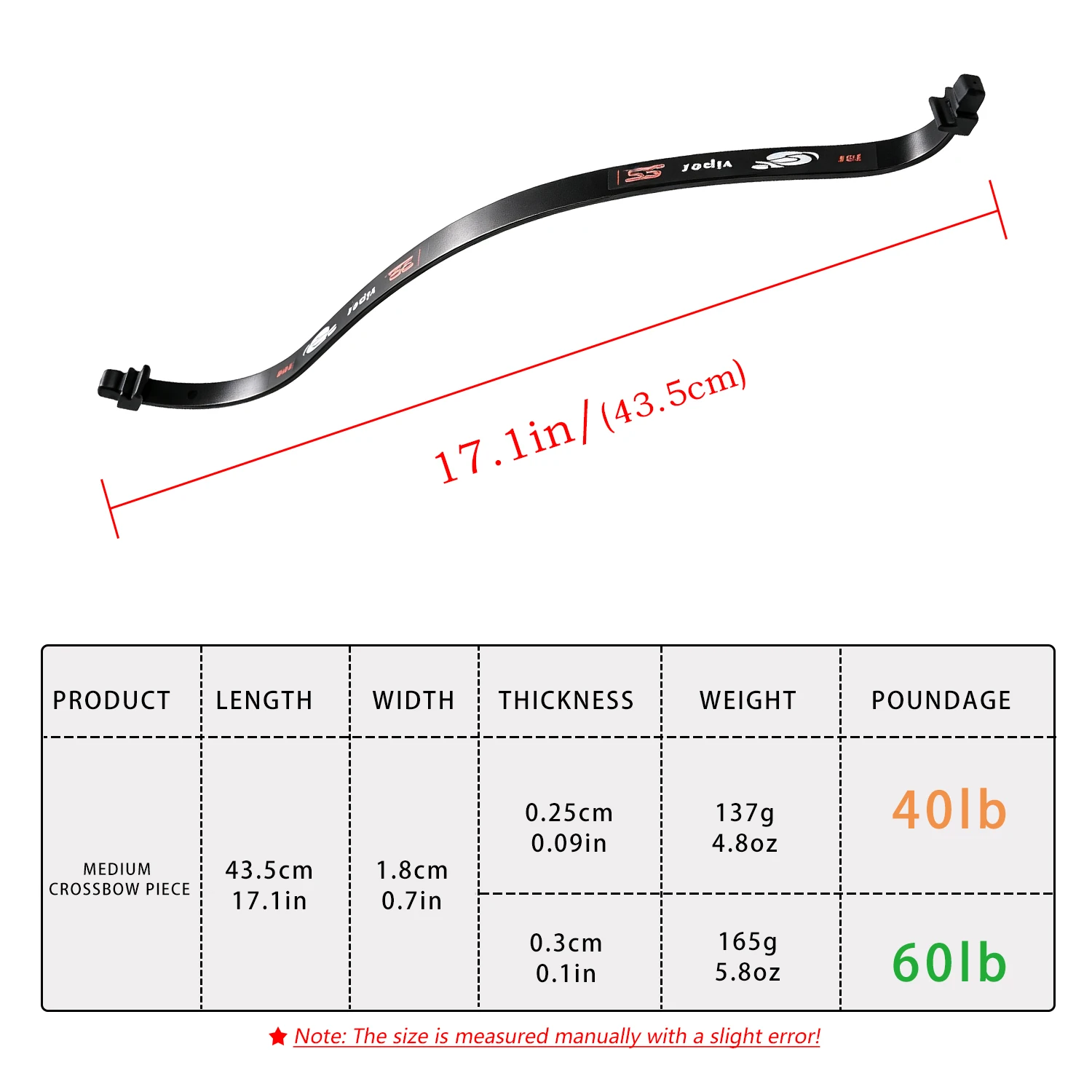 40/60LBS Hunting Cross Crossbow Pound Bow Piece Wood Core Carbon Steel Fishing Bow Outdoor Shooting Supplies Accessories Tool