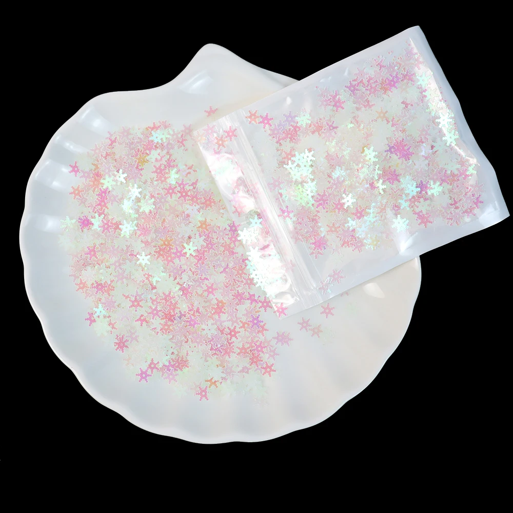 20g 8mm Glitter Christmas Snowflakes Sequins Confetti Artificial Snow Ornaments Christmas Decoration For Home Navidad 2026 Natal