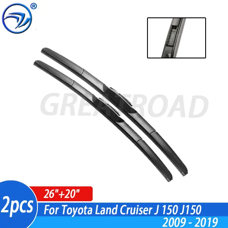 Wiper LHD Front Wiper Blades For Toyota Land Cruiser J 150 J150 2009 - 2019 Windshield Windscreen Front Window 26