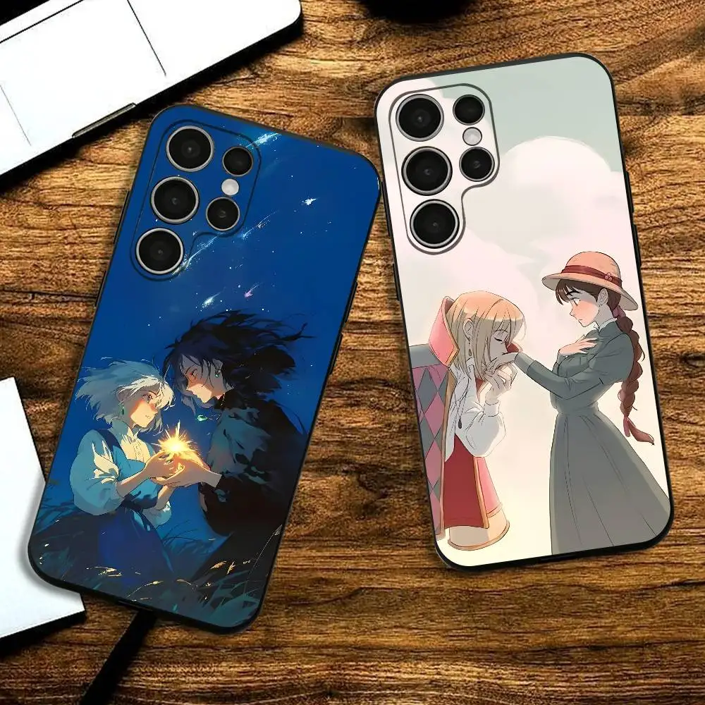 

Anime S-Sophie H-Howl Phone Silicone Case for Samsung S24 22 20 23 21 20 Ultra Plus Lite 5G Print Cover