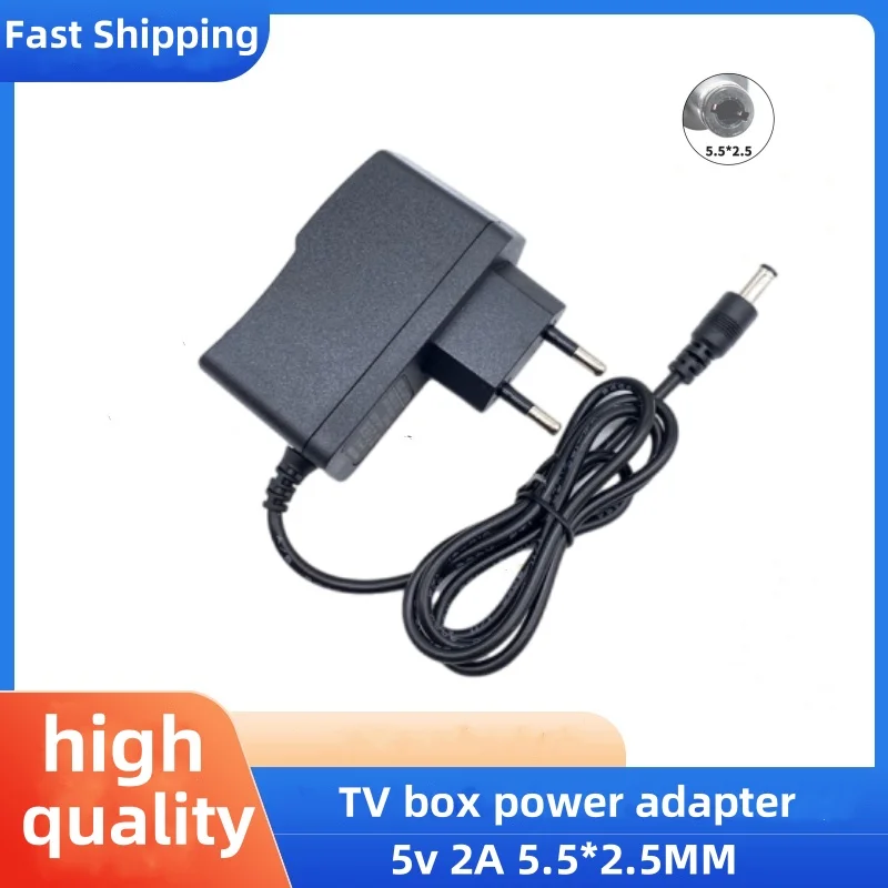 5V2A 5.5*2.5mm AC 100V-240V Converter Adapter DC Power Supply For Router T95 H96 Max X96 Tanix Android TV Box Transceiver