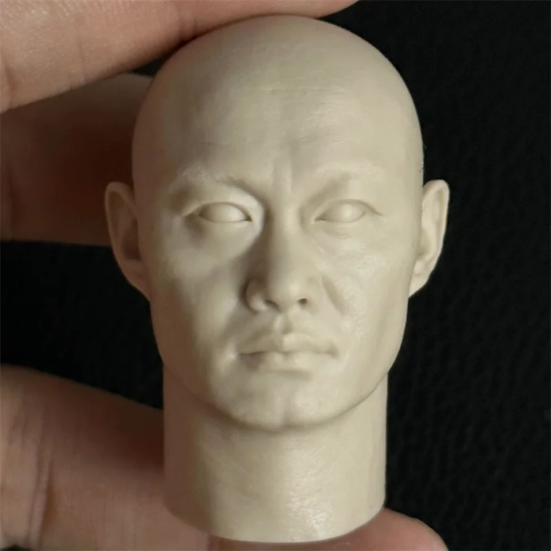 Unpaint 1/6 Male Head Sculpt Eason Park Hyo Shin Buffy Louis Koo Jackie Chan For 12'' Action Figure Diy Practice Drawing Model