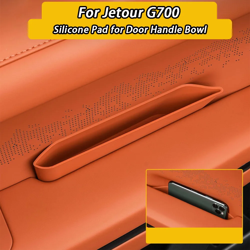 

For Jetour G700 2025 2026 Handle Storage Box Silicone Door Groove Mat Storage Box Interior Upgrade Car Accessories 4PCS