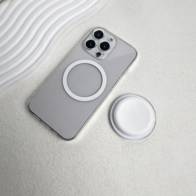 حامل مغناطيسي لطيف متعدد الألوان من السيليكون Magsafe للهاتف Griptok Grip Tok لهاتف IPhone حامل شحن لاسلكي